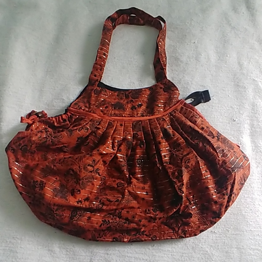 Terracotta Thai Bag with Zari Work